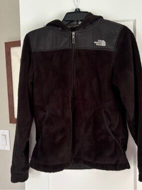 The North Face Brown Hooded Fleece Jacket